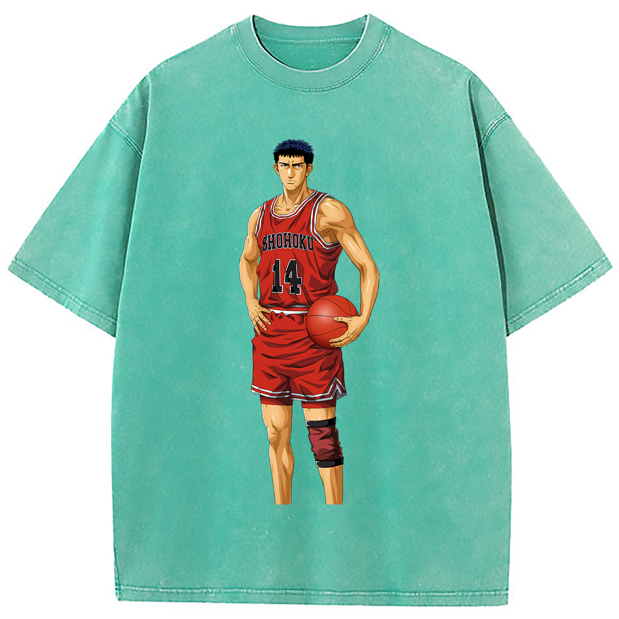 （画像用） SLAM DUNK／スラムダンク 綿100% ヴィンテージ風 半袖Tシャツ（フロントプリント）